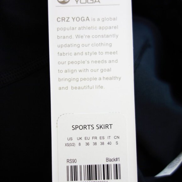 CRZ Yoga Feathery-Fit Soft High Waist Skirt with 3 Pockets 13'' Black (XS) NWT! - Picture 7 of 9